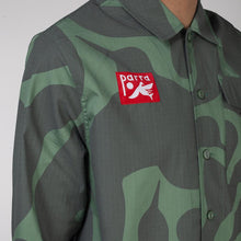 Load image into Gallery viewer, by Parra Bird Camo Button Up Shirt / Camo Green