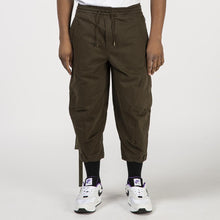 Load image into Gallery viewer, Maharishi Loose Cropped Cargo Trackpants / Mil Olive