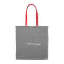 Load image into Gallery viewer, COMME des GARÇONS Huge Logo Leather Tote / Red